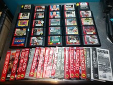Sega Genesis 25 Sports and Misc Game Lot With 19 Manuals - Tested Working!
