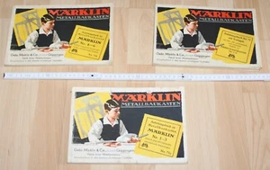 3x MÄRKLIN metal construction box instructions book old No. 4-6 71b, 1-6 71, 71a - Picture 1 of 14