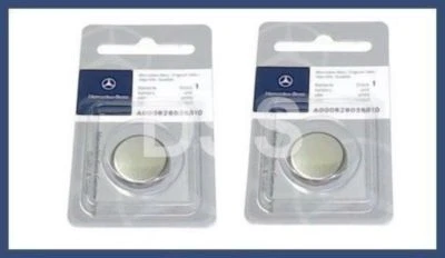 Genuine Mercedes Remote Key Fob Alarm Battery Keyless Entry (x2) OE 000828038810 - Image 1 of 4
