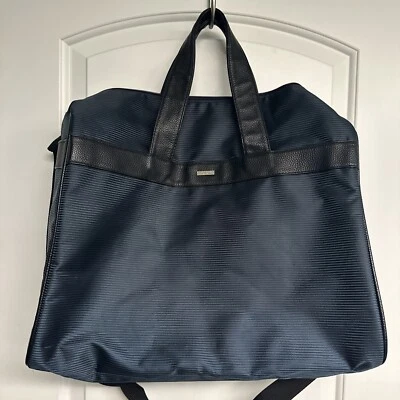 Giorgio Armani Parfums Duffel Duffle Bag Gym Zip Black Weekend Sport Travel - Image 1 of 4