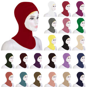 Women Under Scarf Hat Cap Bone Bonnet Ninja Inner Hijab Neck Cover Headwear Arab