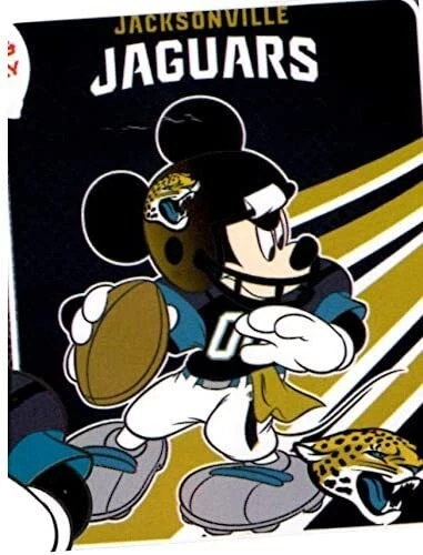 NFL Jacksonville Jaguars Disney Mickey Mouse Mascota Peluche Manta Foto 1 de 1