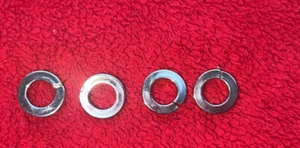 Lot of NOS OEM Silver Bridgestone Motorcycle Spring Washers Part 0431-0820 - Bild 1 von 2