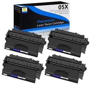 4PK High Yield CE505X 05X Toner Cartridge Compatible For HP LaserJet P2055 INK - Picture 1 of 14