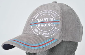 Porsche Martini Racing Cord Baseballmütze verstellbarer Riemen hinten bestickt - Bild 1 von 8