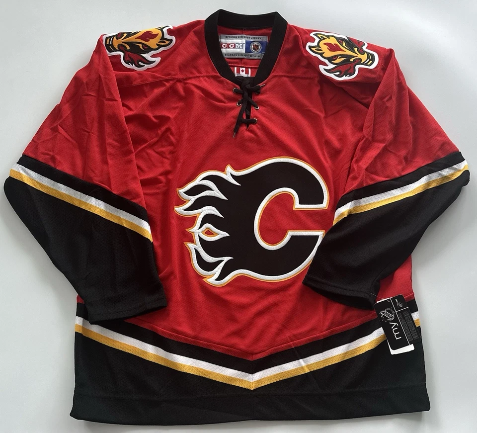 BLANK CCM CALGARY FLAMES XL JERSEY - SALE - Image 1 of 1