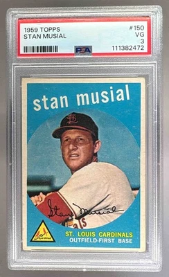 111382472 Stan Musial 1959 Topps #150 PSA 3 Foto 1 de 3