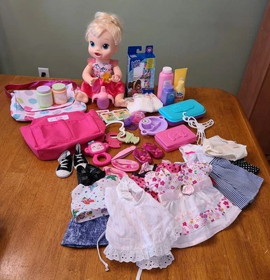 Hasbro Baby Alive Doll 2013 My Baby All Gone Drinks Wets Talks biberón rubio Foto 1 de 4