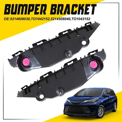 Nuevo juego de soportes de parachoques delantero para Toyota Sienna 2021-2025 5214608030 TO1042152 EE. UU. Foto 1 de 4