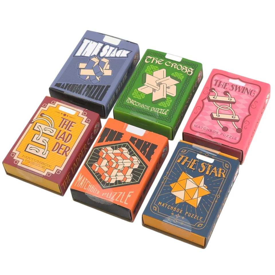 THAT'S CRACKERS Mini 3D Wooden Matchbox Puzzles | Little Gift | Cracker Filler