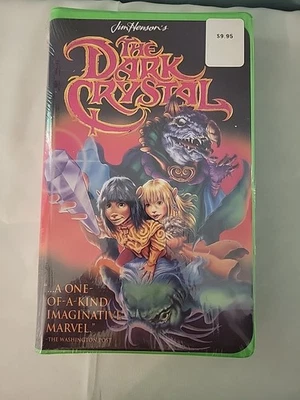 Jim Henson's the Dark Crystal VHS Green Clamshell Factory Sealed Foto 1 de 4