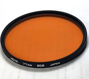 Genuine Hoya 77mm 85B 85-B 85 B Color Conversion Glass Lens Filter Japan 77 mm  - Picture 1 of 9