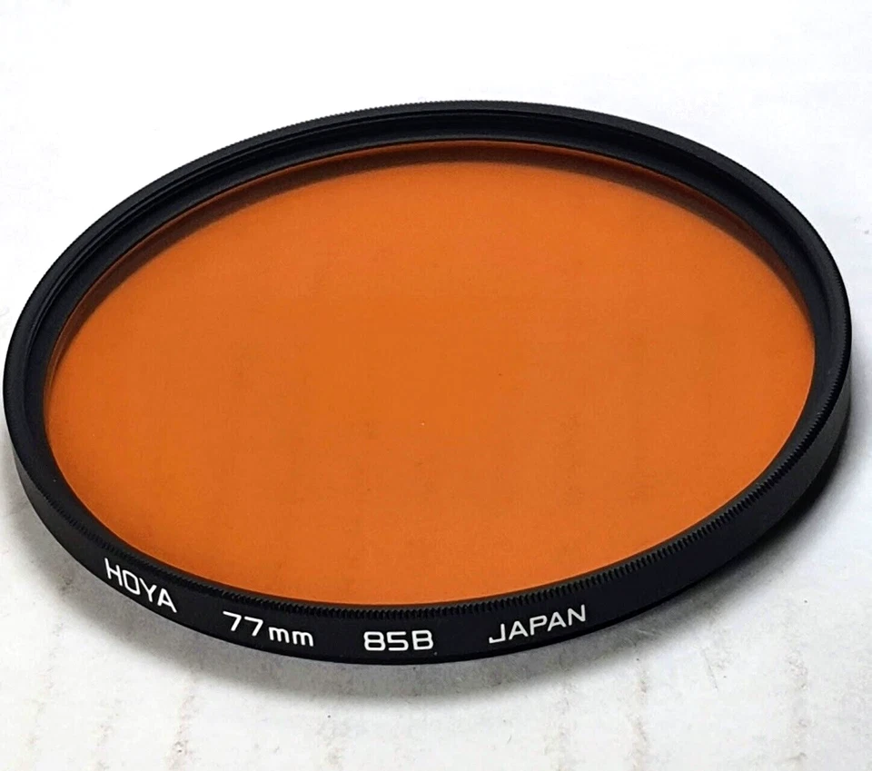 Genuine Hoya 77mm 85B 85-B 85 B Color Conversion Glass Lens Filter Japan 77 mm  - Image 1 of 4