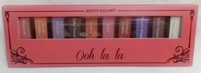New~City Color French Themed Eyeshadow palette~Ooh La La~10 colors w/ applicator - Image 1 of 4