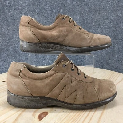 Zapatos Munro Americanos Mujer 9.5 M Con Cordones Parte Superior Baja Cuero Informal Punta Redonda Beige Foto 1 de 4