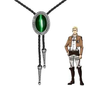 Attack on Titan Shingeki No Kyojin Erwin Smith Cosplay Necklace Pendant Bolo Tie - Picture 1 of 4