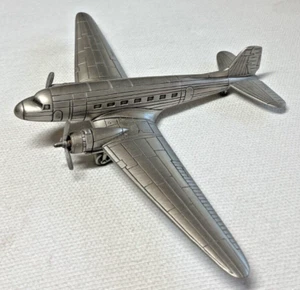 Danbury Mint Douglas DC-3 1:157 Scale Pewter Plane Airplane 5" Length MINT - Picture 1 of 4