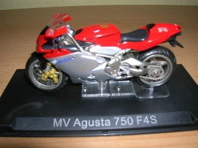 Ixo Altaya MV Agusta 750 F4S rot silber red silver Motorrad 1:24 Motorbike Moto - Bild 1 von 2