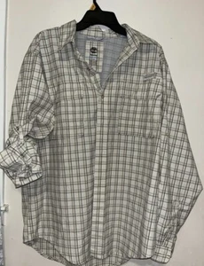 Timberland Shirt Button Up Shirt Vented Mens Large Long Sleeve Turbo Dry - Picture 1 of 4