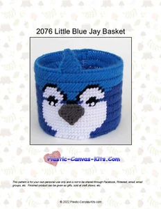 Little Blue Jay Basket - Patrón o kit de lona de plástico - Imagen 1 de 1
