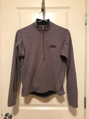 Camisa térmica feminina Patagonia Y2K vintage 1/2 zíper com bolso com zíper EUA Gorpcore - Imagem 1 de 4