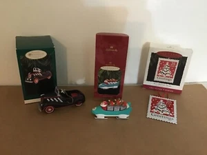 Lot (3) Vintage Hallmark Keepsake Ornament Car Stamp NIB Buy it Now MAKE OFFER! - Picture 1 of 12