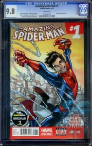Amazing Spider-Man #1 2014 Marvel Comics CGC 9.8 First App Cindy Moon 1st Print - Picture 1 of 1