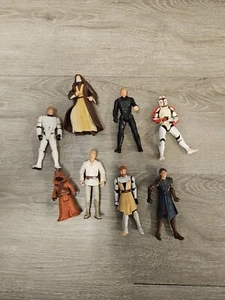 1998 Mostly Star Wars Action Figures Lot 8 Total - Picture 1 of 1
