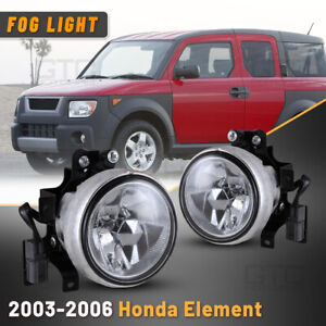 For 03-06 Honda Element Fog Lights w/Wiring Kit Clear