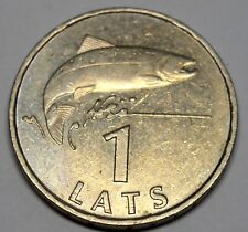 LATVIA 1 LATS 1992 OLD COIN