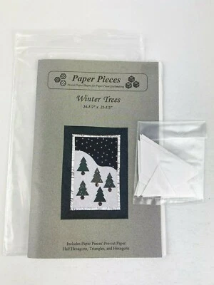 Quiltmaking by Paper Pieces Winter Trees 16 1/2" x 21 1/2" Precut Paper Shapes - Image 1 of 4