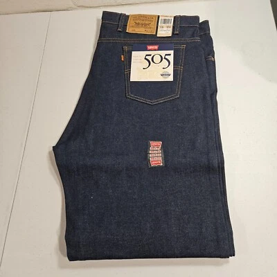 Vintage  Men's Levi 505 Regular Fit Orange Tab Made in USA New With TAGS 46x32 - Image 1 of 4