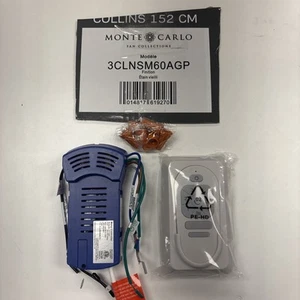 part only Remote & receiver Visual Comfort 3CLNSM60AGP Collins 52" Ceiling fan - Picture 1 of 1