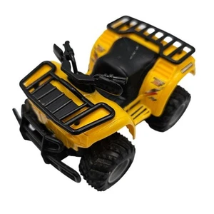 Vintage 1990s New Bright RC 4 Wheeler Toy Yellow Black Quad - Picture 1 of 4