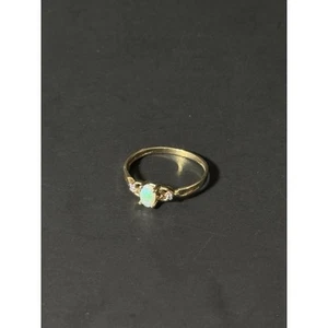 Vintage Opal 10k Gold Ring Size 4.5 - Picture 1 of 11