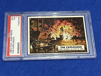 1962 Topps Civil War News The Explosion PSA 7 Graded Non Sports Card - Image 1 of 4