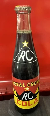 Vintage ROYAL Crown RC Cola 12oz Fábrica, Selado 54 ML ACL Garrafa de Refrigerante 12 oz - Imagem 1 de 4