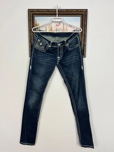 Vintage True Religion Denim Jeans Panst Rare Hype R30 S34 Rare Hype Y2K - Picture 1 of 11