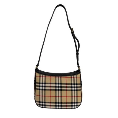 Bolso de hombro Burberry Satchel vintage a cuadros archivo beige 81114151 149156979 Foto 1 de 4
