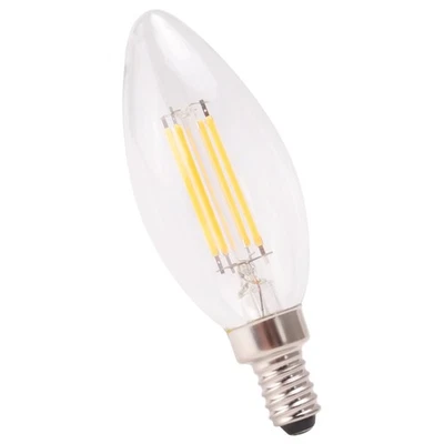 3x (candela COB dimmerabile E12 4W fiamma filamento lampadina LED lampada 10 1169 - Immagine 1 di 4