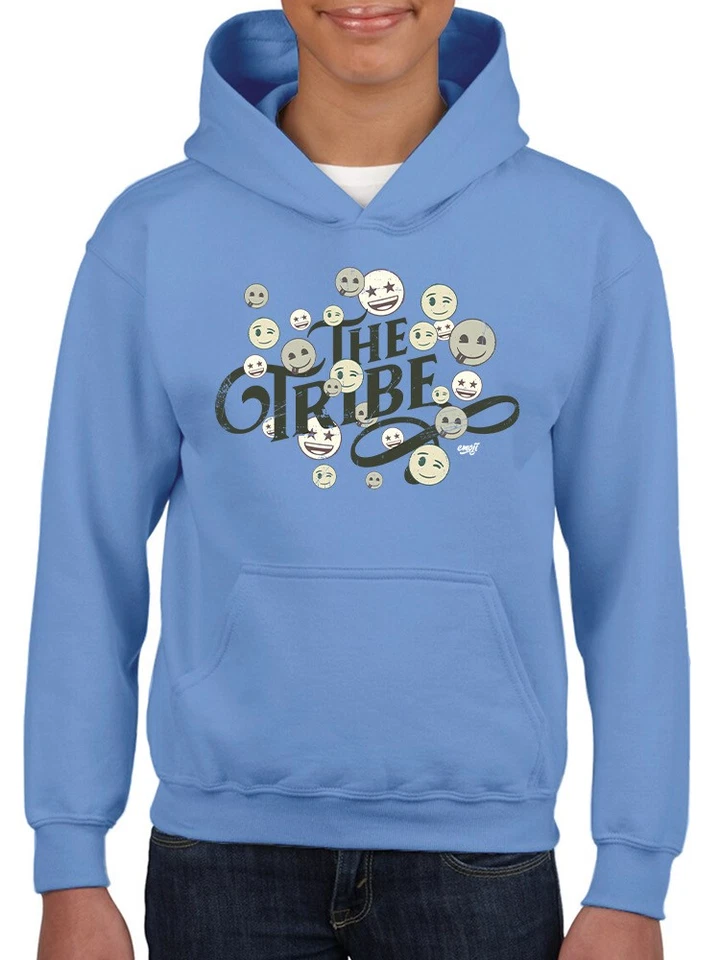 Licencia Oficial Emoji The Tribe - Sudadera con Capucha Juvenil Gráfica Crew Unity De Colección Foto 1 de 4