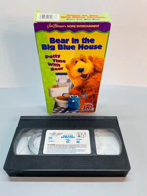 Bear In The Big Blue House VHS Potty Time With Bear Vintage Tested Jim Henson - Image 1 of 3