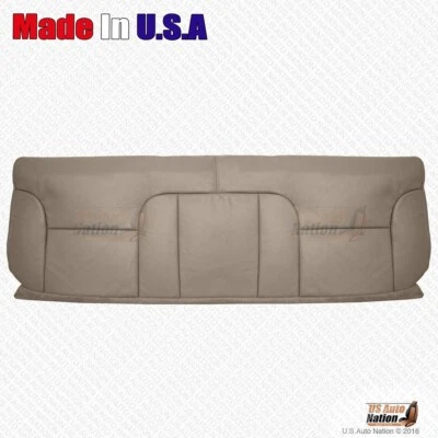 1998 1999 GMC Sierra 1500 2500 3500 Rear Bench Top Leather Cover Med Neutral Tan Foto 1 de 3