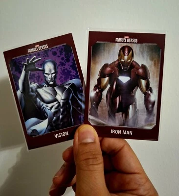 VISION vs IRON MAN 2021-2022 Marvel Versus Panini Trading Cards~ NM - Image 1 of 2
