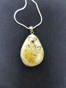 Beautiful Natural Baltic Amber Butterscotch White Honey MIX Pendant Not Enhanced - Picture 1 of 7