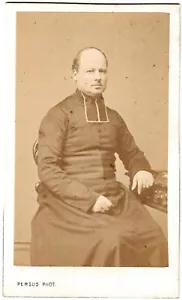 Cdv.Père.Prêtre.Curé.Abbé.Religieux.Religion.Photo Albuminée Persus à Paris.1865 - Foto 1 di 2