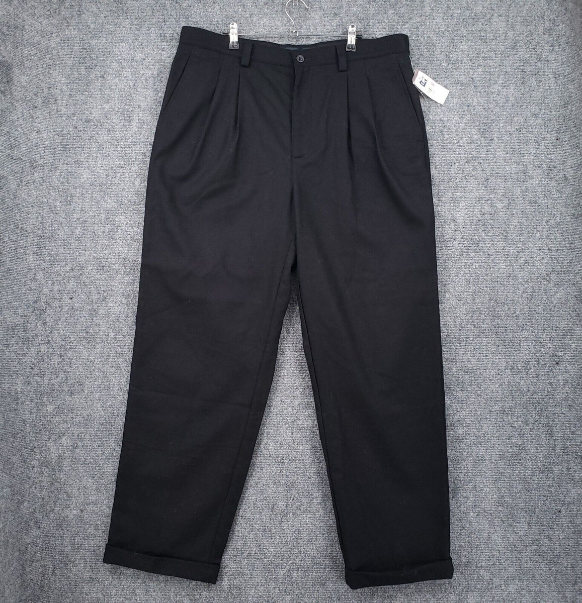 パンツ old gap wool slacks 90s 90s 00s OLD GAP black wool slacks pants - Dress - flat front