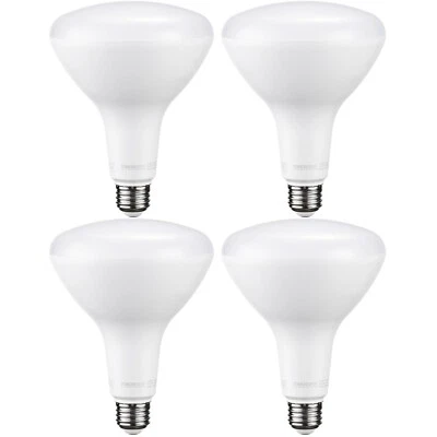 4 Pack BR40 LED Bulb, 17W=100W, Dimmable, 3000K Warm White, 1400lm Flood Light - Image 1 of 4
