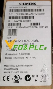 1PC Siemens 6SE6420-2AB12-5AA1 6SE6 420-2AB12-5AA1 New Expedited Shipping #F - Picture 1 of 1