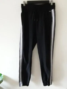Lorna Jane Sports Pants Womens Size XS Black Side Stripe Side Pockets Fitness - Picture 1 of 12